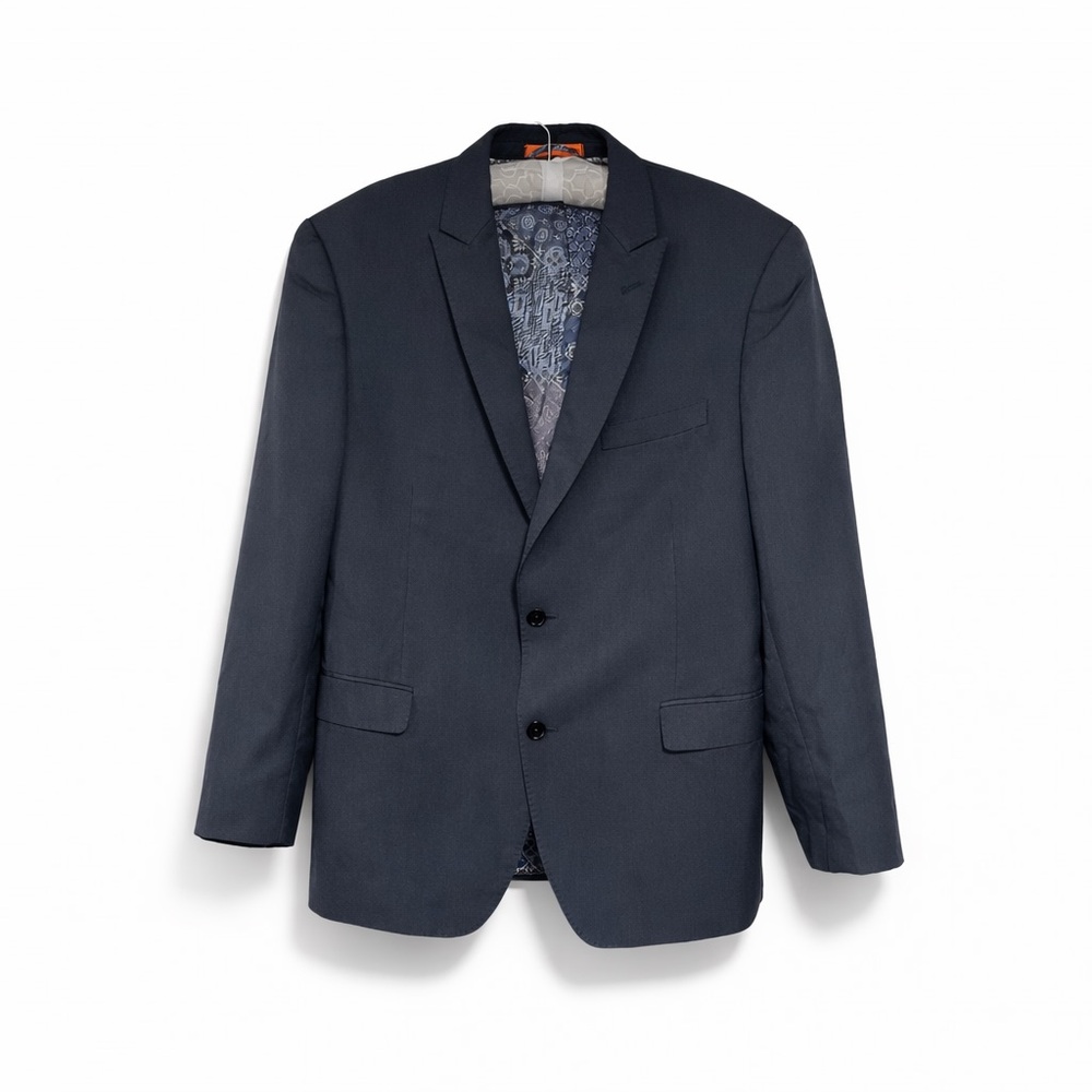 Tallia Men’s Gray Blazer 40R Two Button Classic Sport Coat Lined Modern